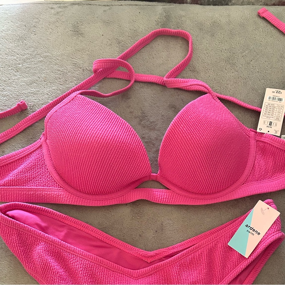 Ardene pink bikini top